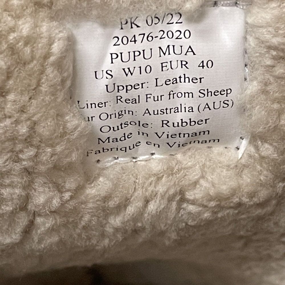 Olukai Womans Pupu Mua Slippers Slip On Shoes Genuine Shearling Leather Trim 10 - Picture 10 of 11